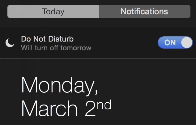 mac not disturb